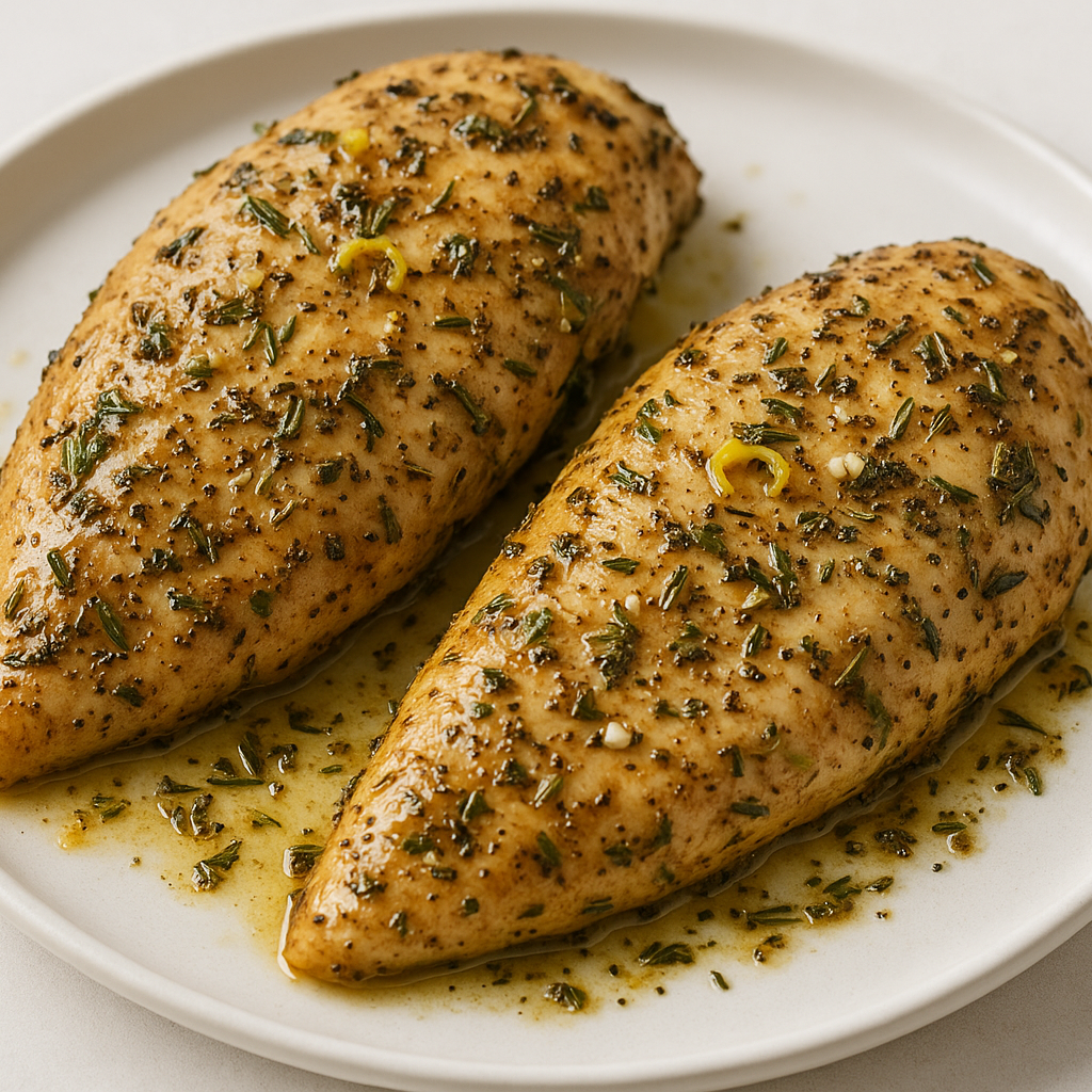 2 greek marinated chicken breasts
