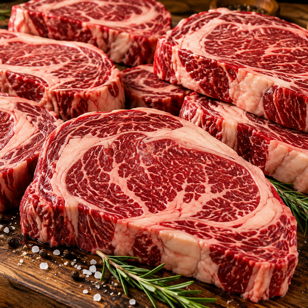 Box of AAA Ribeye Steaks